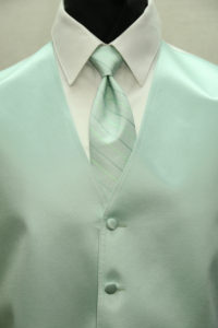 Simply Solid Mint Striped Windsor Tie