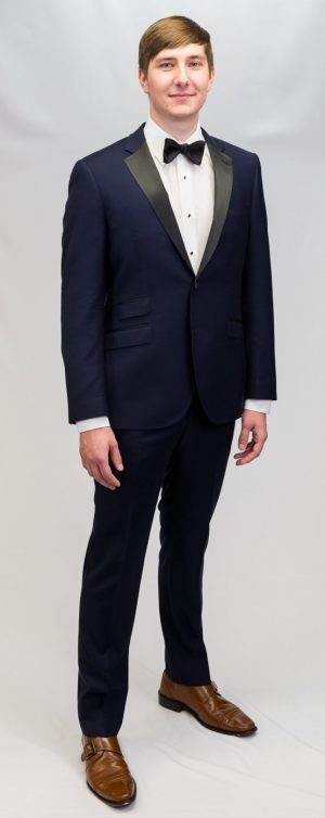 Trend Super 140s Wool Tuxedo in Cobalt Blue