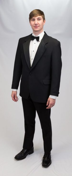 black tuxedo, slim fit